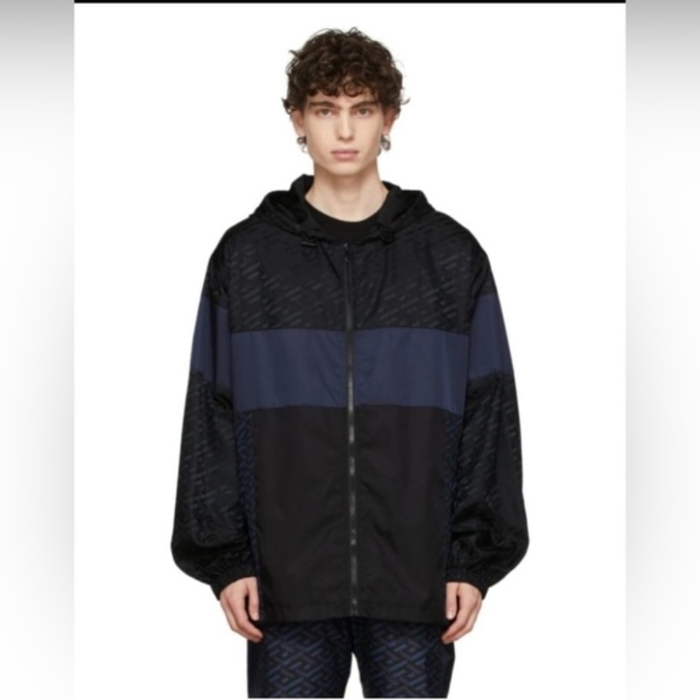 Versace Panelled Hooded Track Jacket Size EU:52/US: XL. NWT